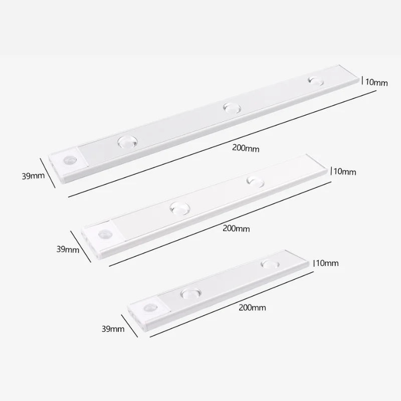 Luminária Led Magnética Com Sensor De Movimento Fácil Instalação Design Elegante E Moderno